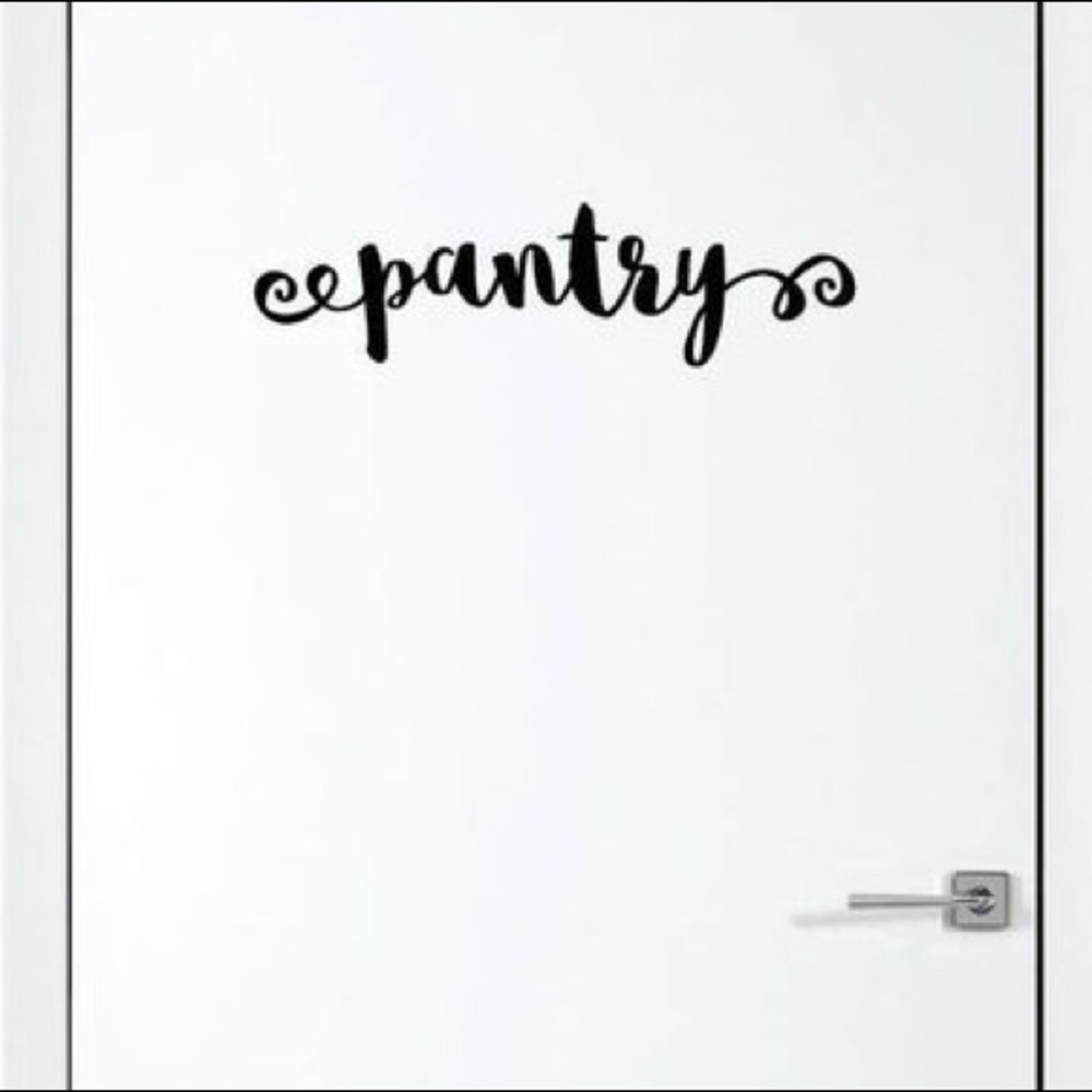 Fun Script Pantry Door Sticker Decal Kitchen Decor - Picture 3 of 3